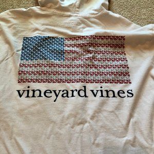 Boys LG Vineyard Vines American Flag Hoodie Shirt